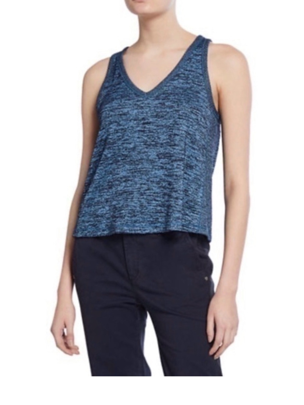 Rag & Bone | Blue Ramona V-Neck Tank Top | SZ Small